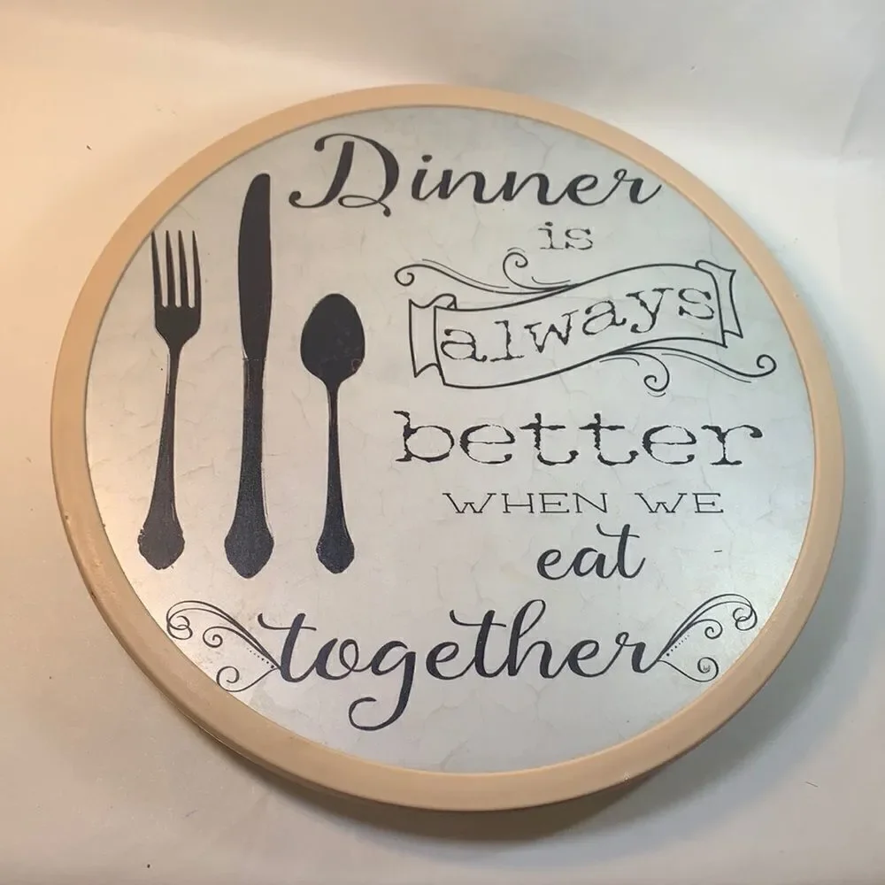 Turntable Dinner Is Always Better When We Eat
